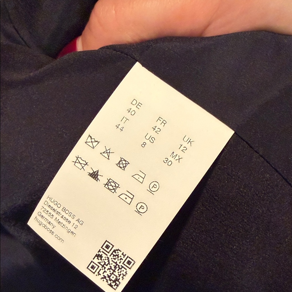 Hugo Boss Plaid Blazer in Gray and Orange - Picture 6 of 6